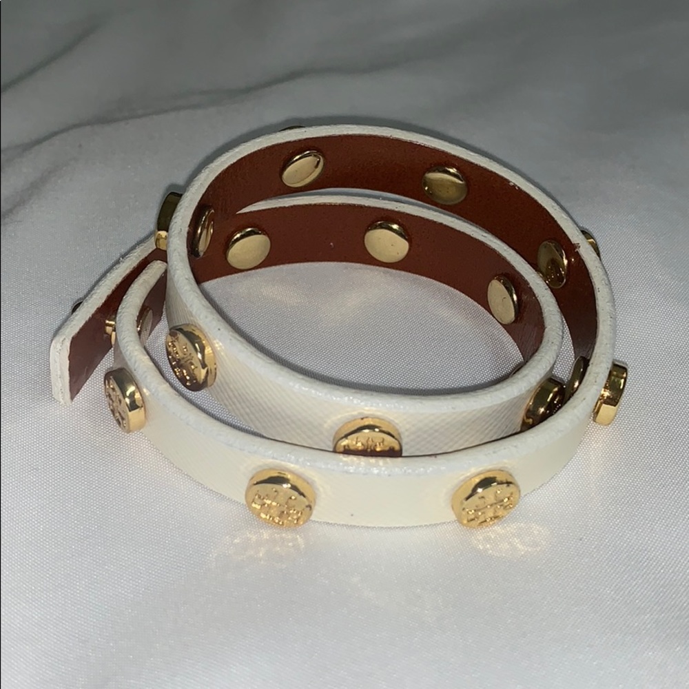 Authentic Tory Burch wrap leather bracelet